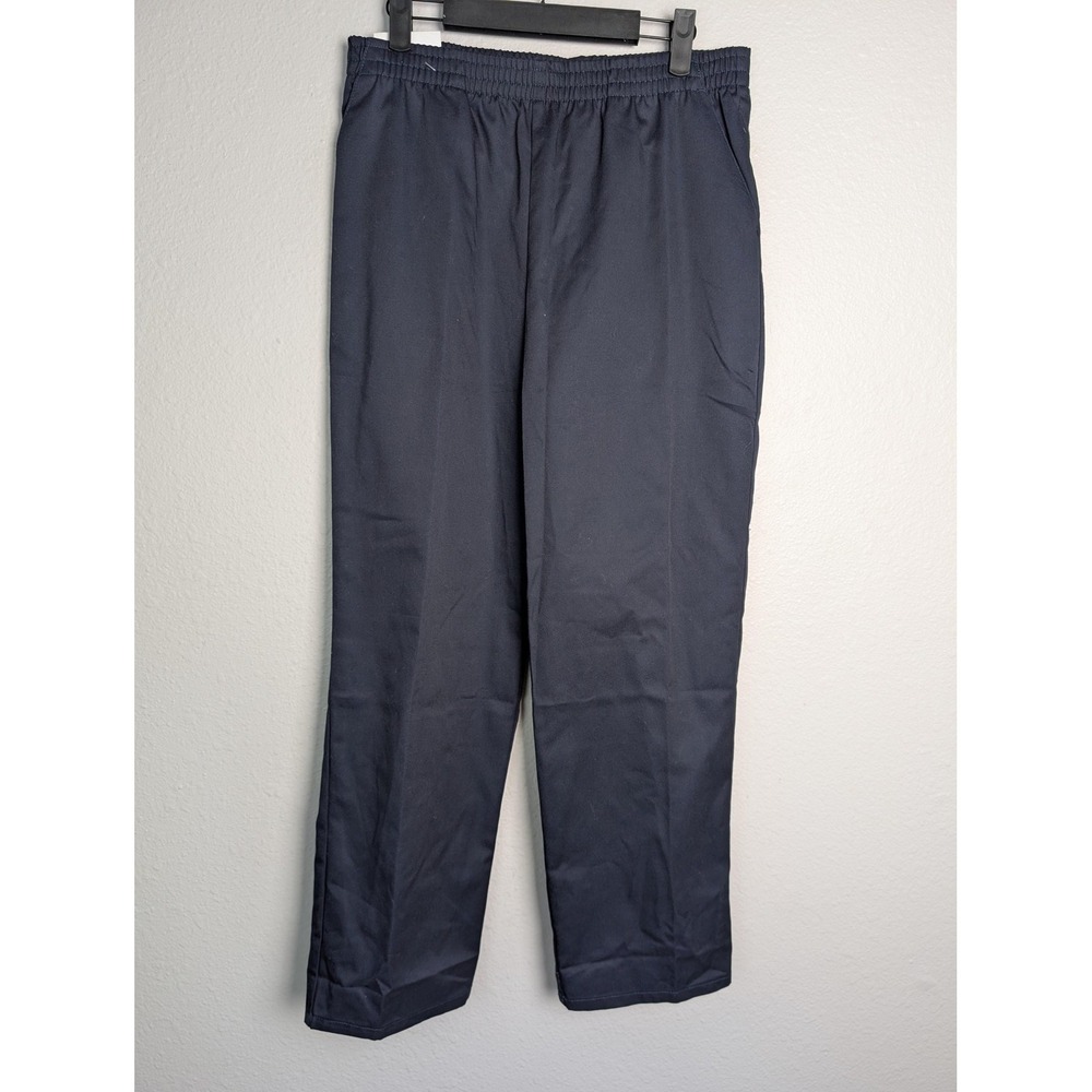 Classroom Uniform Pants Unisex Kids 16 Husky Blue Pull-On Elastic Waist Twill‎